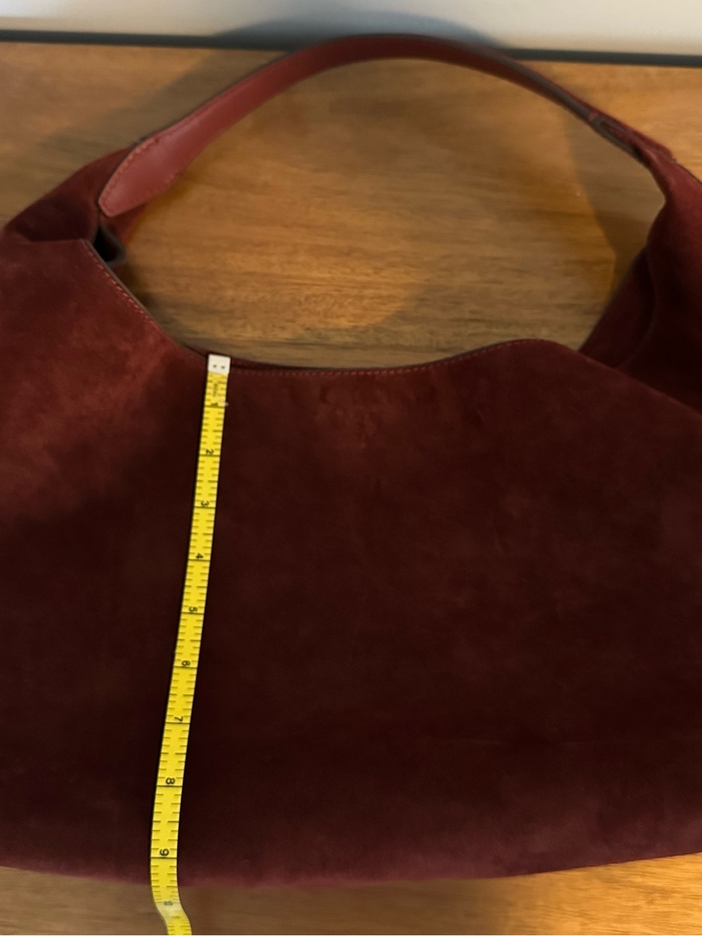 NWT Madewell Mylie Shoulder Bag Aged Wine Suede - Picture 12 of 12